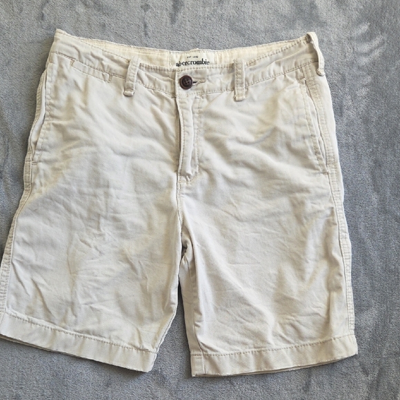 Abercrombie Kids Light Tan Shorts Boys Size 16 - Picture 1 of 3